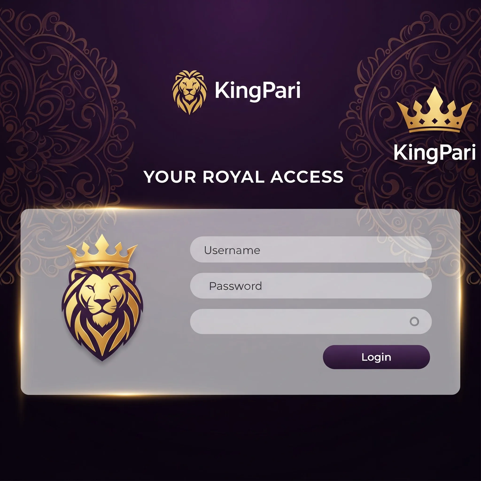 KingPari - Login